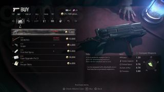 Resident Evil 4 bolt thrower at the merchant
