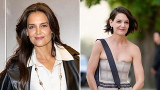 katie holmes hair transformation - before and after photos