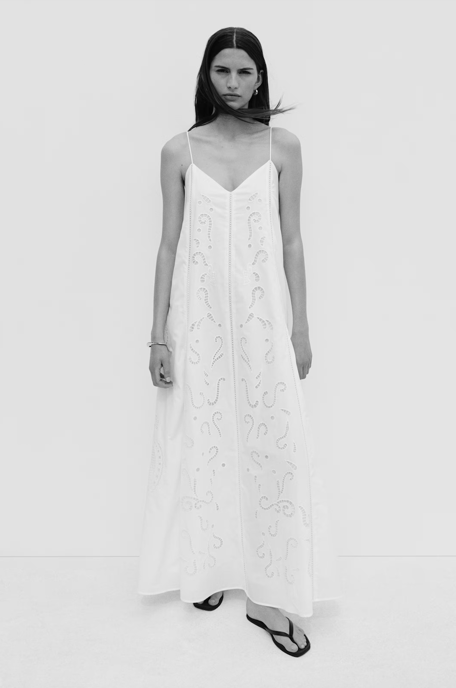 Broderie anglaise cotton dress