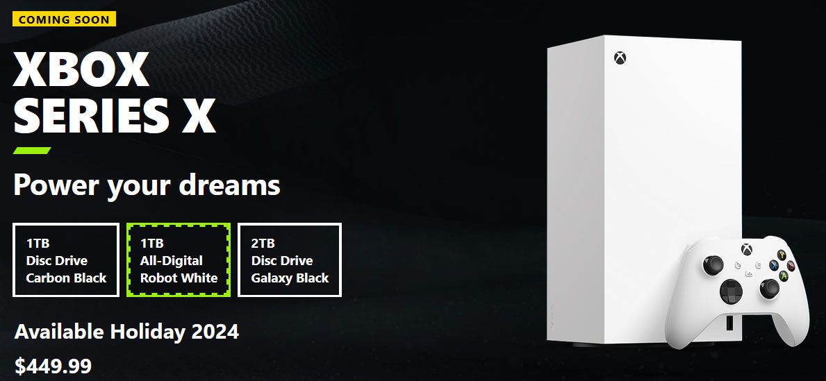 new Xbox console options