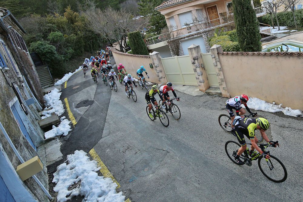 Scenery along the route of stage 5 at Paris-Nice