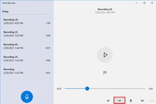 Voice Recorder trimming option