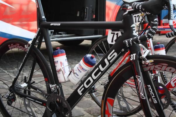 Filippo Pozzato (Katusha) will ride deep section rims over the pave.