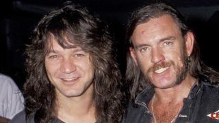 Motorhead’s Lemmy with Eddie Van Halen in 1991