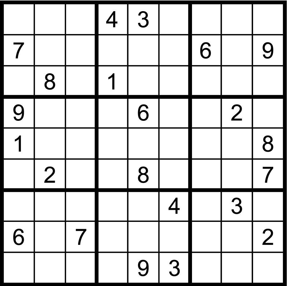 Sudoku puzzle