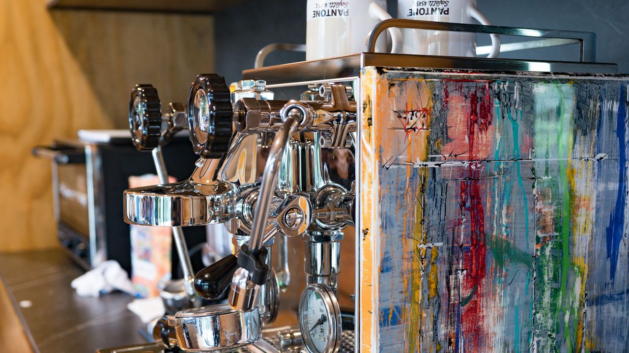 custom painted espresso machine