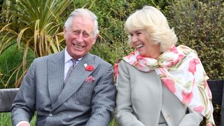 Prince Charles, Prince of Wales and Camilla, Duchess of Cornwall during their visit to the Orokonui Ecosanctuary