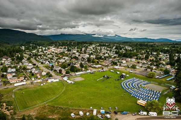 Looking down on the staging area for day 1