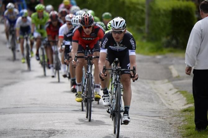 Tony Martin keeps the breakaway under control in Li&egrave;ge-Bastogne-Li&egrave;ge