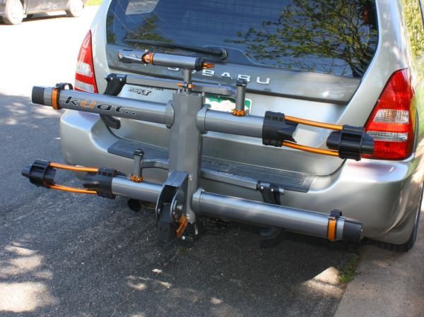 When not in use, the K&uuml;at NV tucks neatly up against the back of the vehicle with its notably upscale look