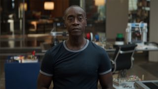 Don Cheadle as Rhodey in Avengers: Infinity War