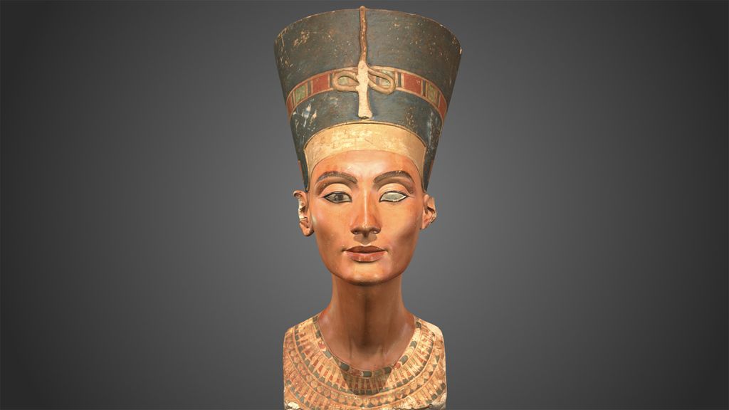 Long-Hidden 3D Scan of Ancient Egyptian Nefertiti Bust Finally Revealed