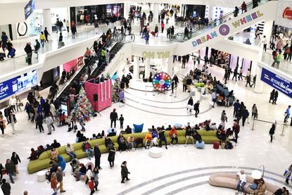 Customers visit the American Mall dream mall during Black Friday on November 25, 2022 in East Rutherford, New Jersey