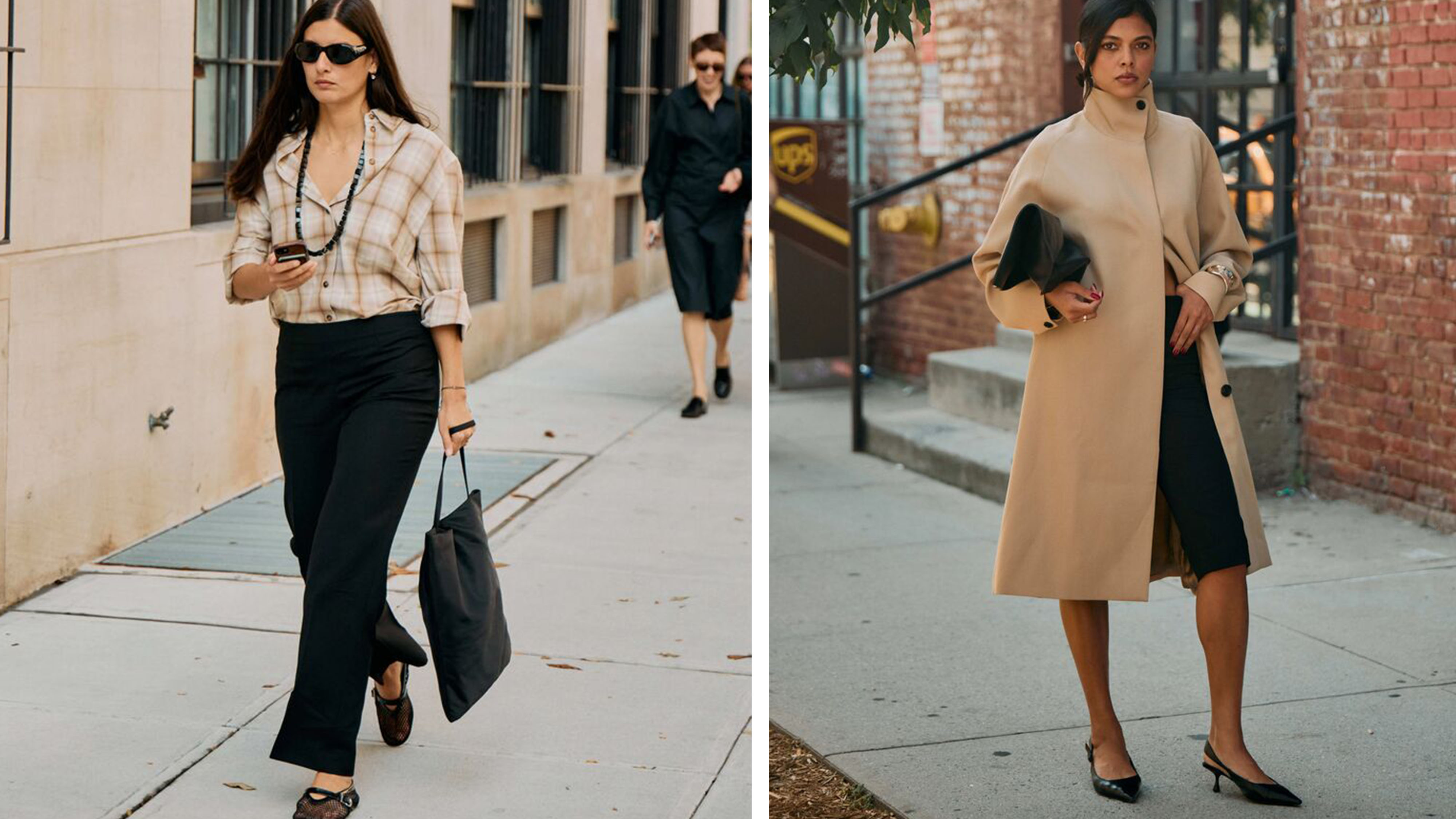 Women in chic COS clothing