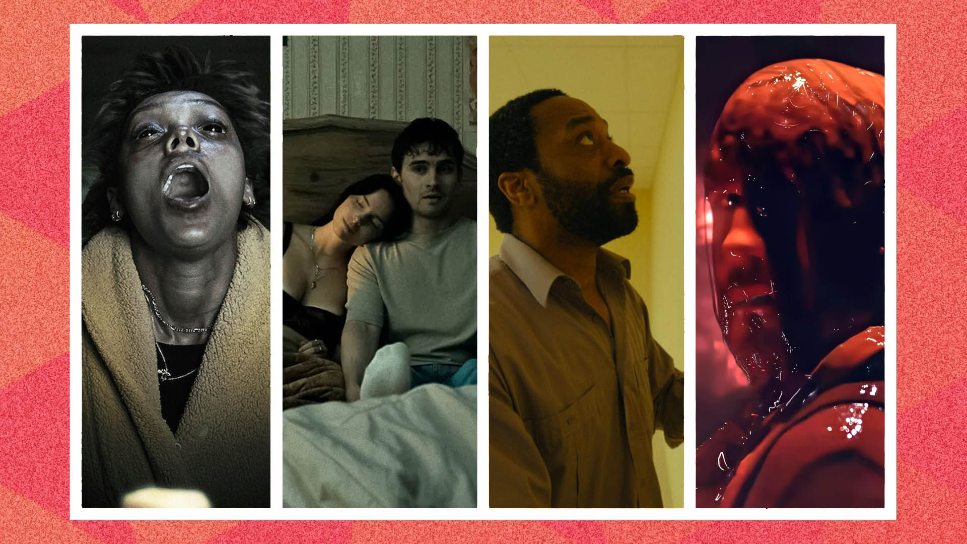 Four screengrabs from films. 