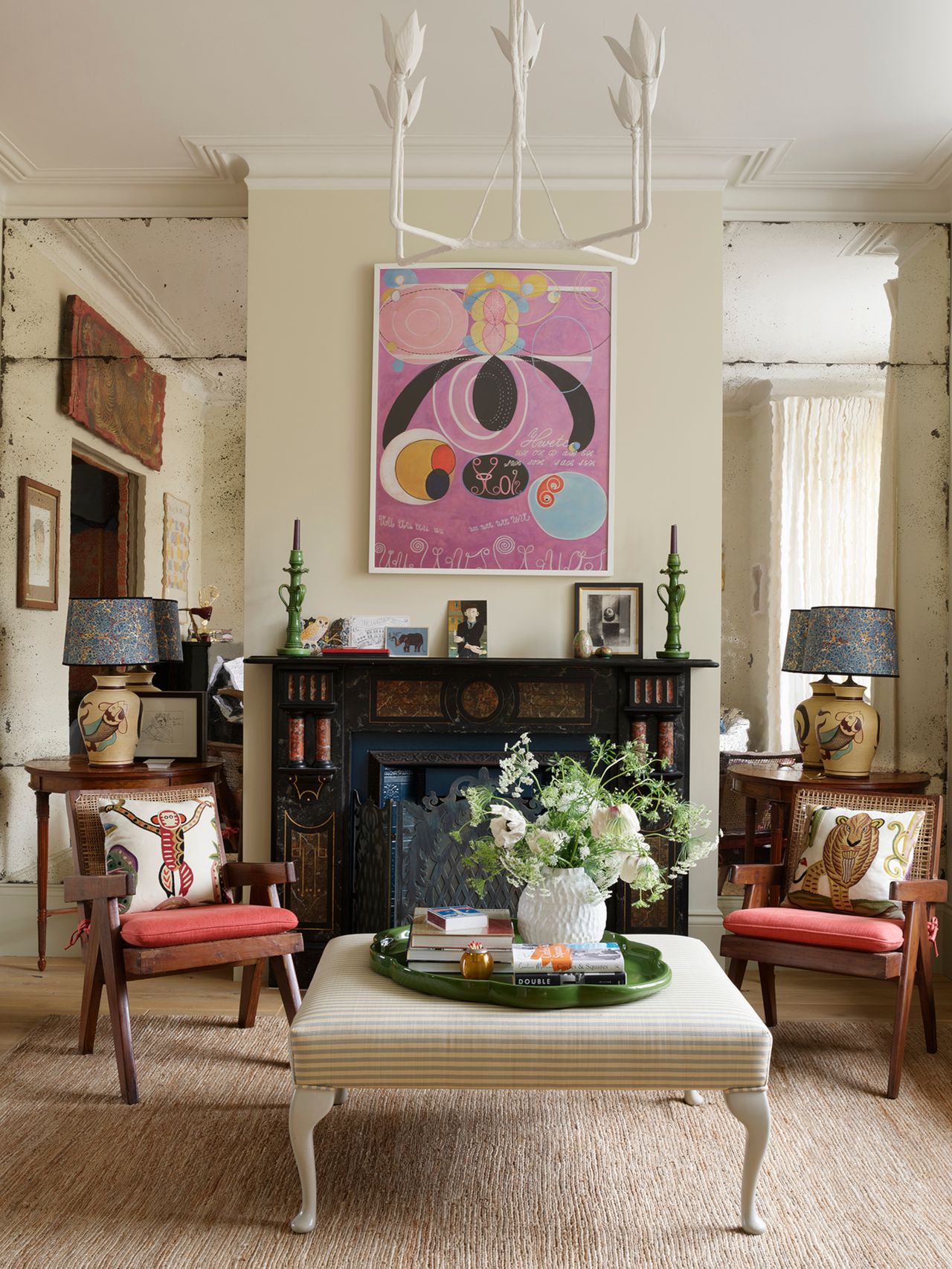 Living room designed by Beata Heuman