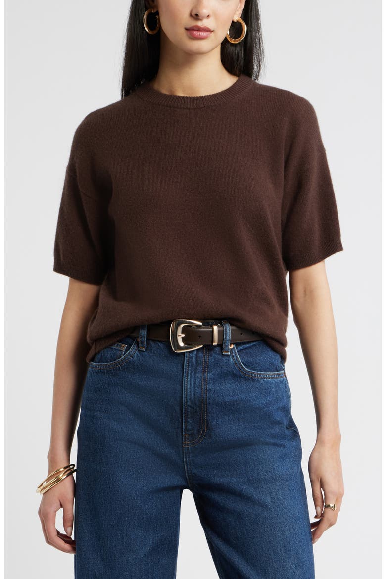 Short Sleeve Cashmere Sweater