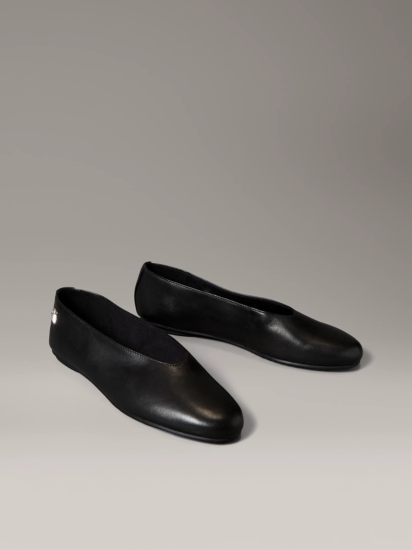 Calvin Klein, Leather High-Cut Ballerinas