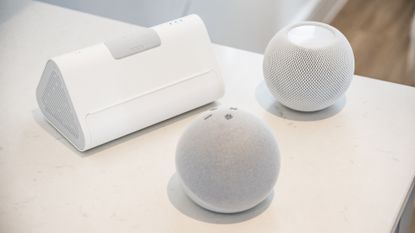 Smart home hubs by Tapo, Apple and Amazon.