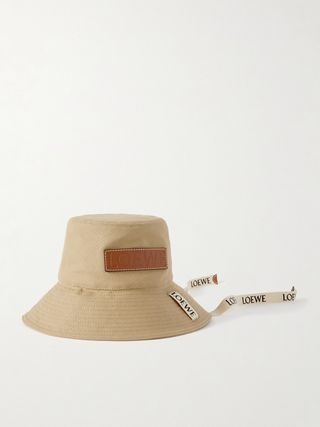 + Paula's Ibiza Appliquéd Cotton-Canvas Bucket Hat