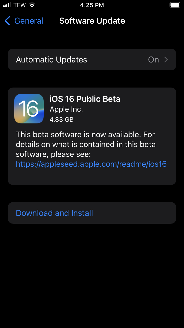 iOS 16 public beta how to