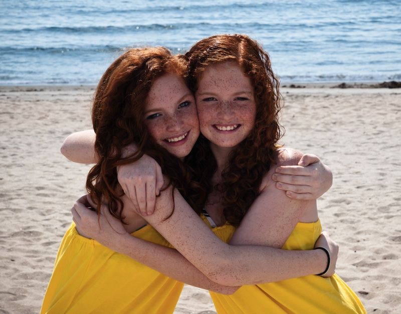 Twin redheads