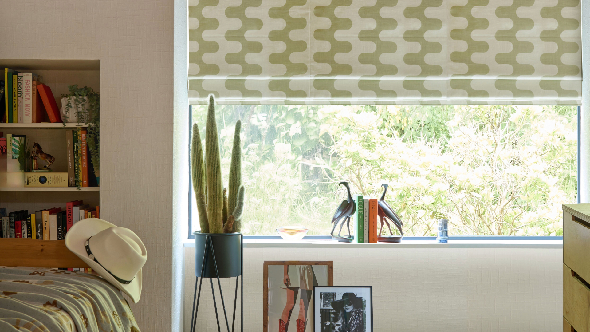 Roller blind with a view