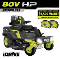 RYOBI 80V HP Brushless 30 in. Battery Electric Cordless Zero Turn Riding Mower | was $4,999 now $2,999 at Home Depot (save $2000)