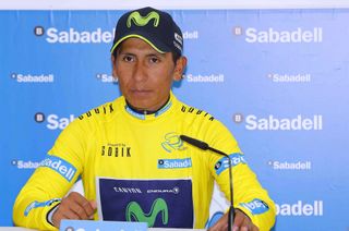 Nairo Quintana in his winner's press conference