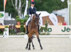 Lucinda Fredericks and Flying Finish lead after dressage at Luhmuhlen