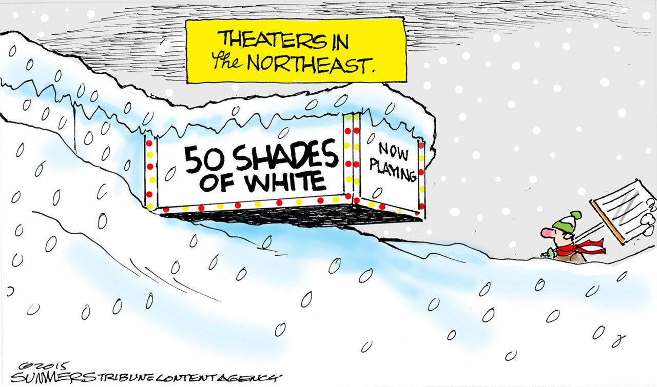 Editorial cartoon U.S. Entertainment Snow