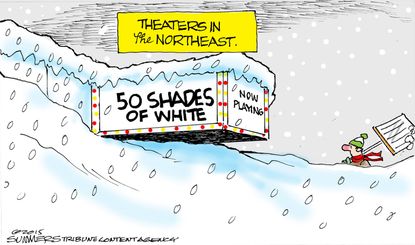 Editorial cartoon U.S. Entertainment Snow