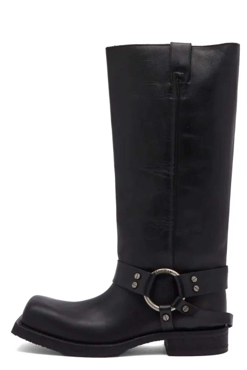 Acne Studios Square-Toe Leather Boots