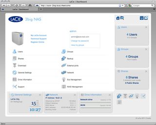 LaCie 2big Nas 6TB - Widgets