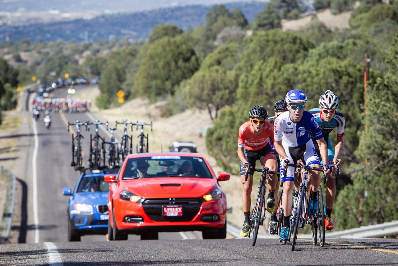 The break that got away for most of the day goes up the road