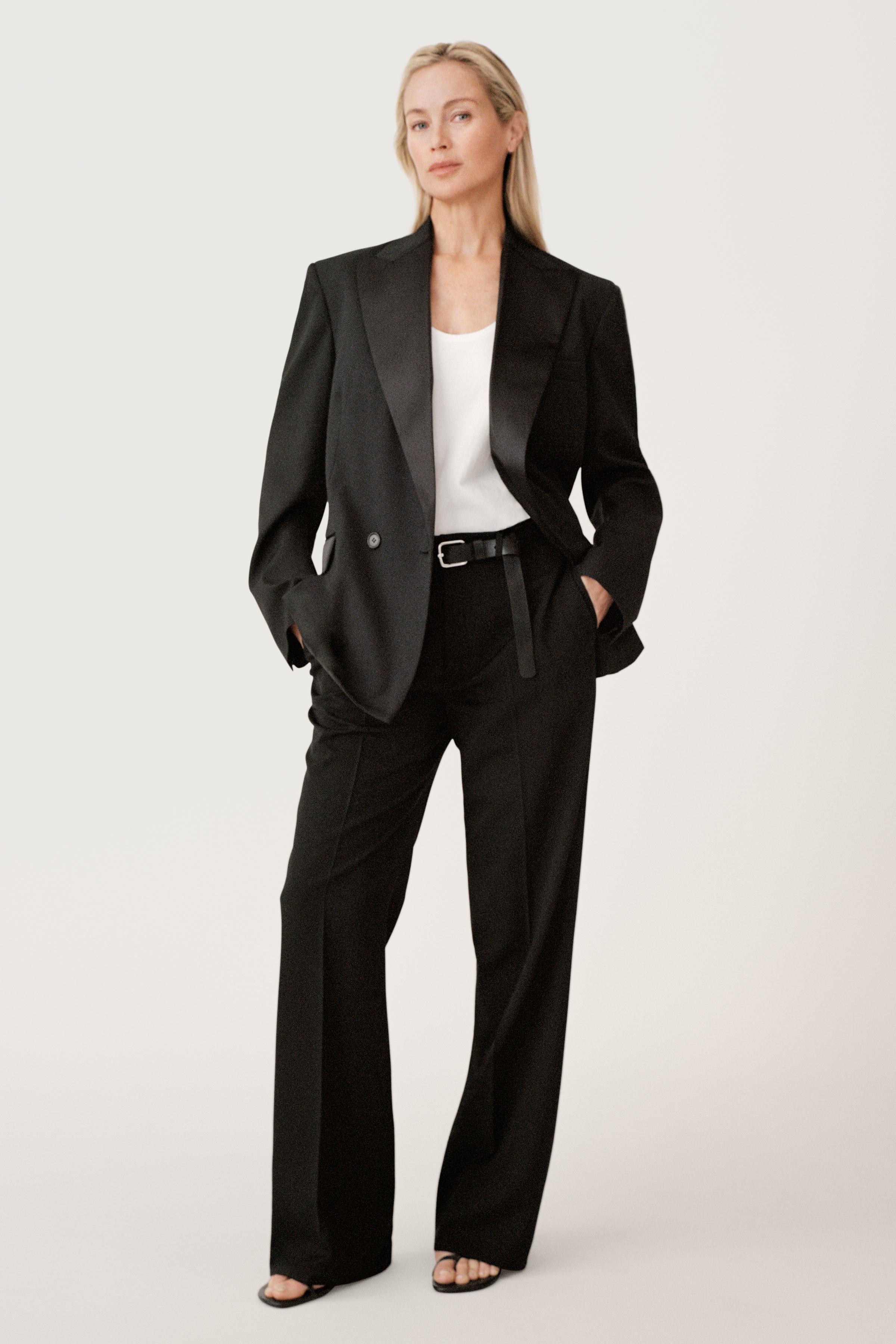 Contrast Double-Breasted Blazer 50th Anniversary
