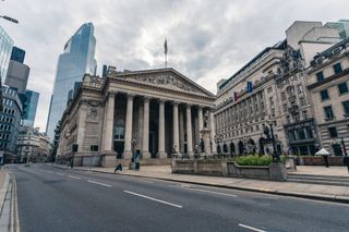 The Bank of England seen from the street