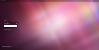 The Ubuntu 11.10 'Oneiric Ocelot' Login Screen