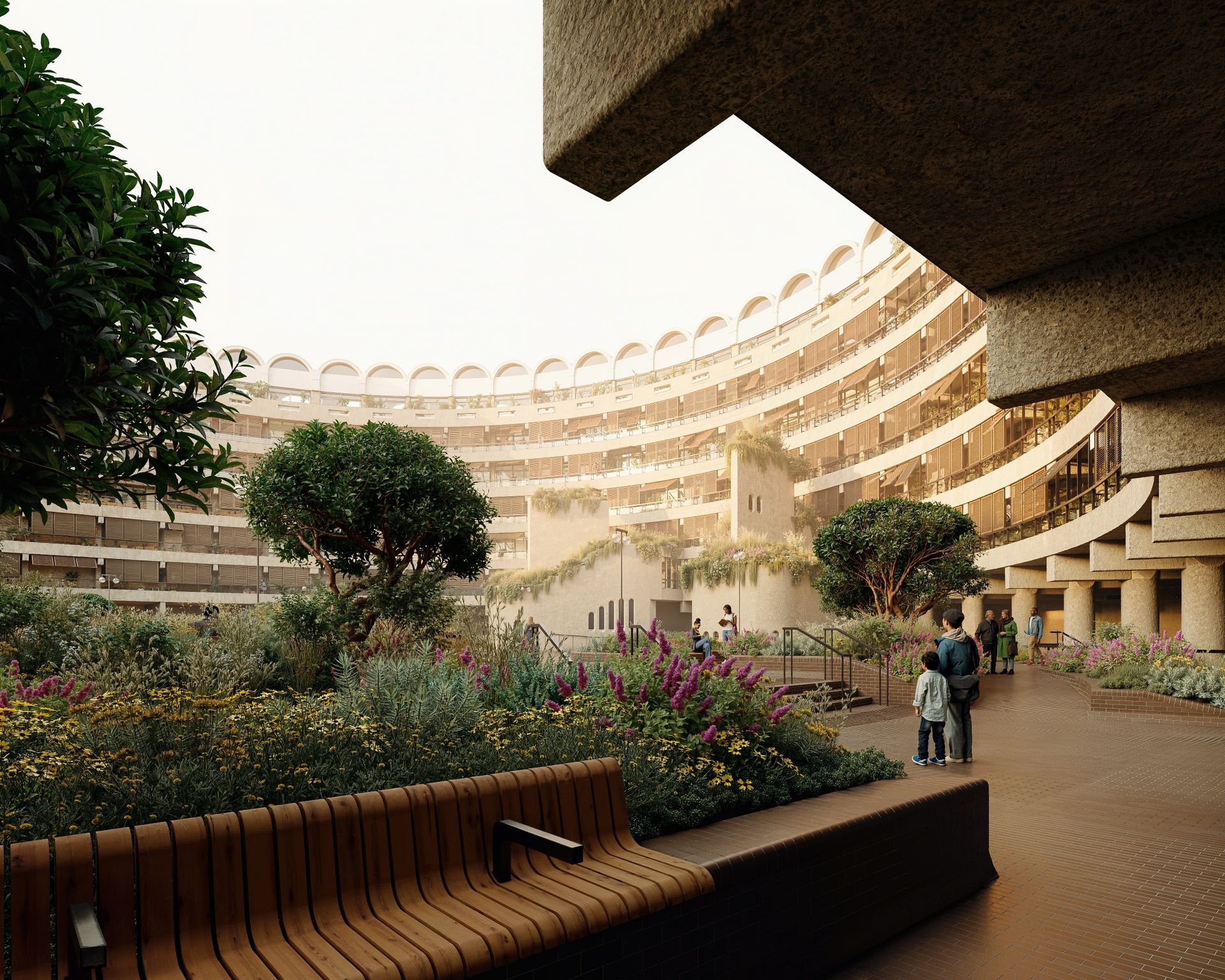 Barbican Sculpture Court vision (Image from Allies and Morrison)_3