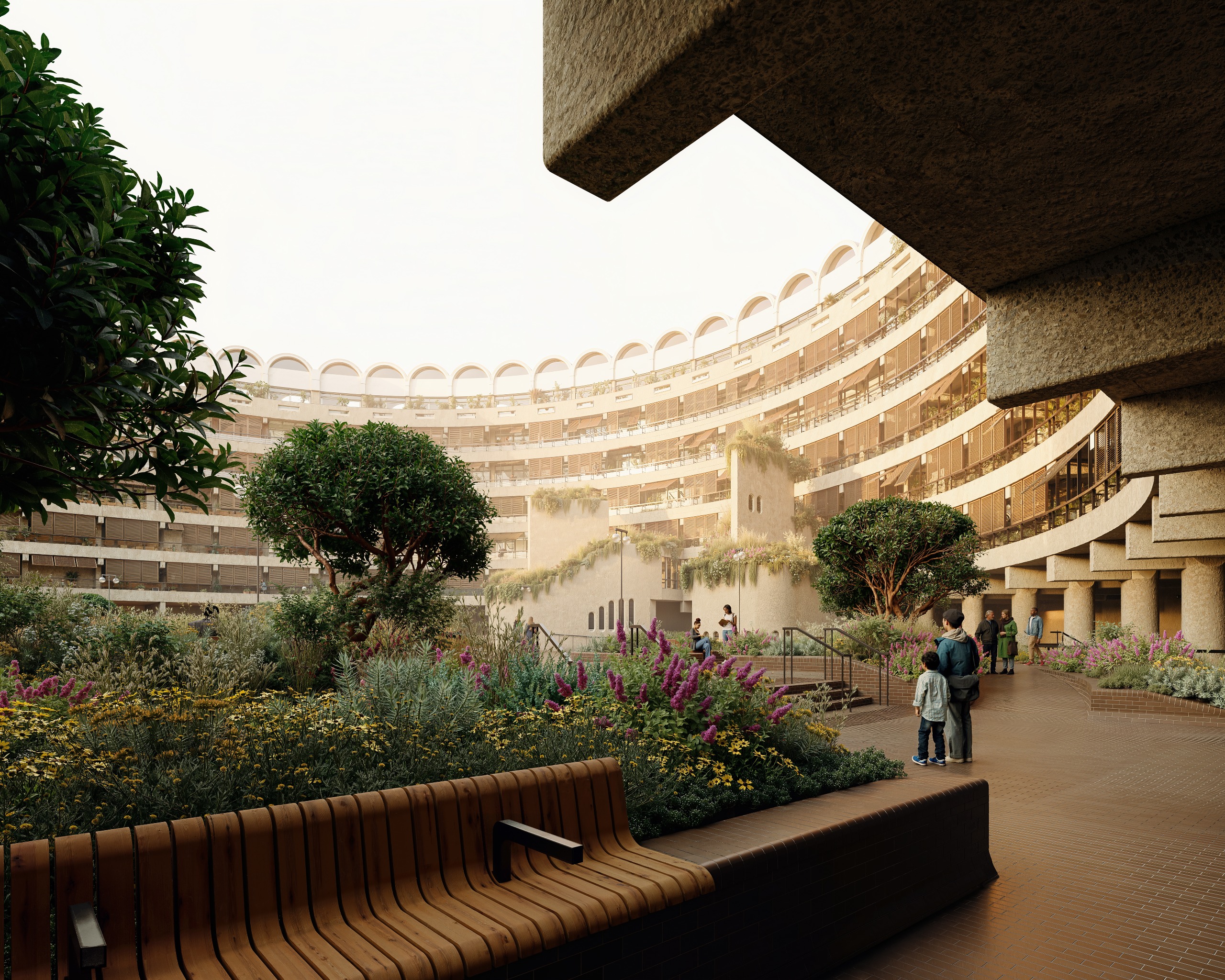 Barbican Sculpture Court vision (Image from Allies and Morrison)_3