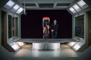 Christopher “Dino” Edin of Hed Cycling accompanied the team into the San Diego Wind Tunnel to help the riders of Rally Cycling dial in their positions. Dino is one the world’s foremost experts on bicycle aerodynamics.