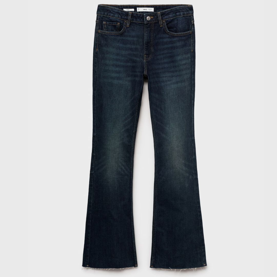 Mango Fiona Flared Mid-Rise Jeans