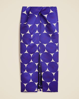 Christopher John Rogers X J.crew Sculpted Skirt in Dot Duchesse Satin