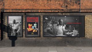 McDonald's x Stormzy collab posters on street