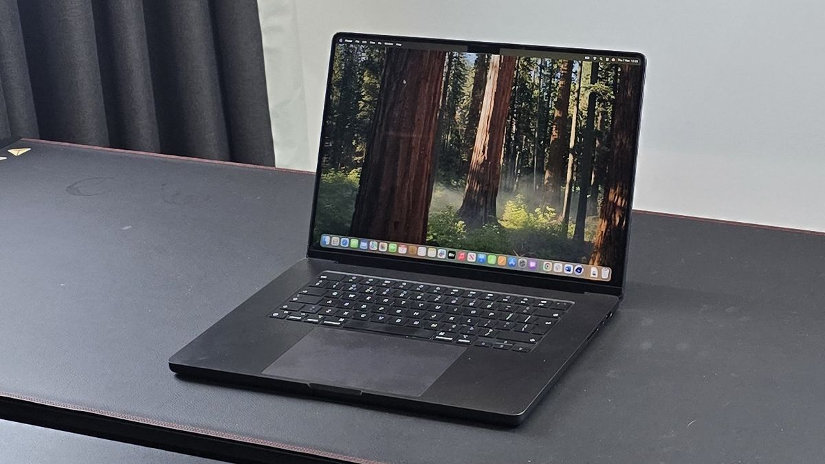 16-inch MacBook Pro with M4 Pro chip in a studio being used