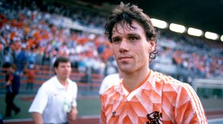 25 June 1988, Munich - UEFA Euro Championship Final - Netherlands v Soviet Union - Marco van Basten of Netherlands after the match. (Photo by Mark Leech/Offside via Getty Images)