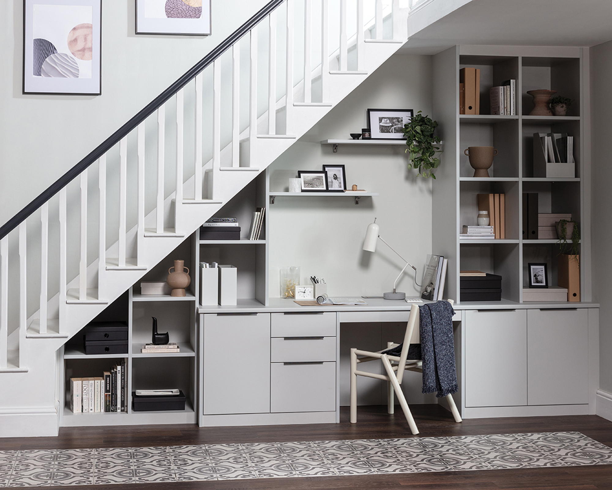 Under the stairs teenage desk study area by Sharps