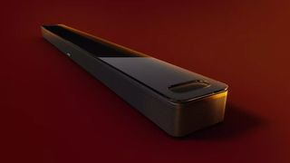 Bose Smart Ultra Soundbar on a red background