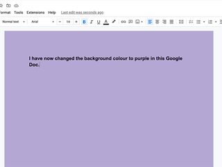Google Docs background color