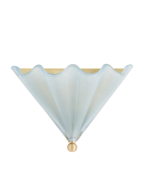Wave Colored Glass Wall Light